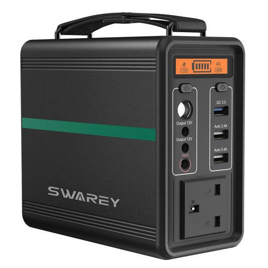 SWAREY 166Wh Portable Power Station Solar Generator Outdoor Generator for Home Camping