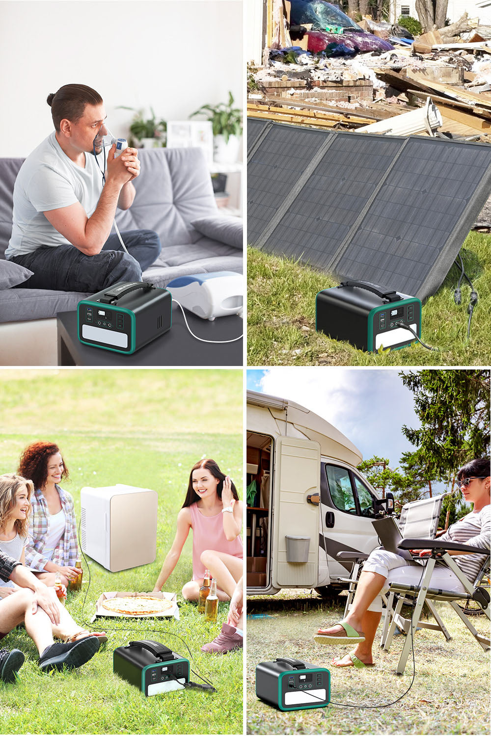 Swarey 240Wh Portable Power Station Solar Generator Backup Emergency Battery Charger